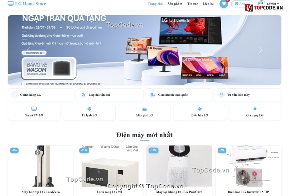 điện máy,bán website,web bán điện máy